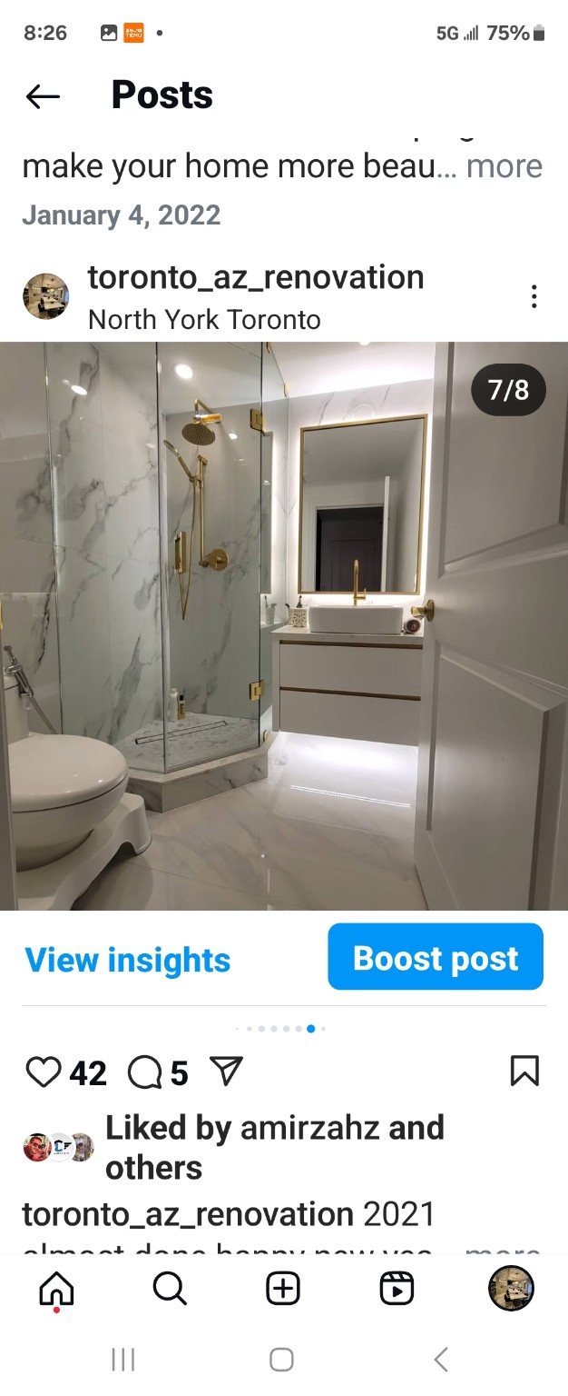 Bathroom renovation