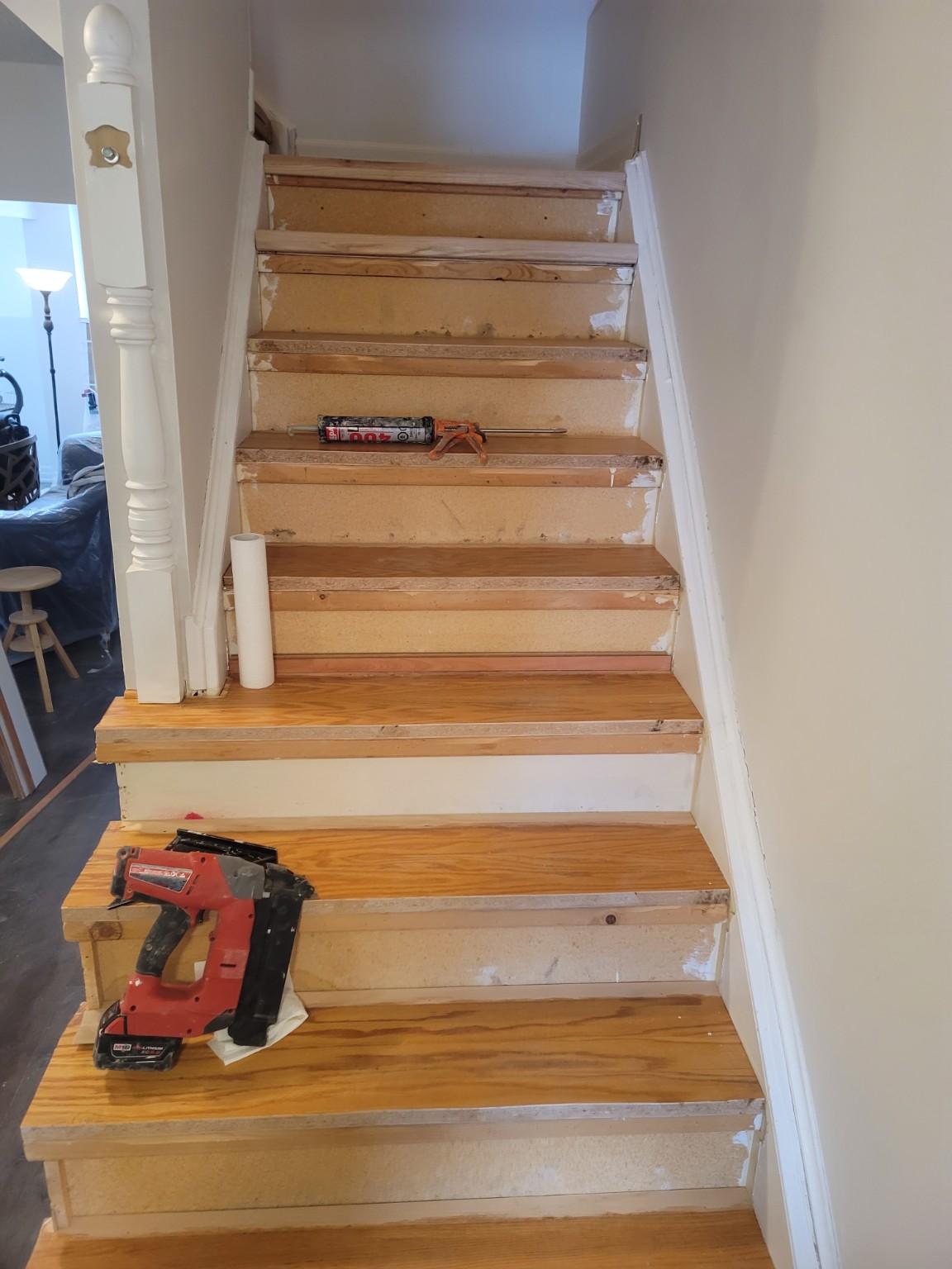 Stair renovation work in progress
